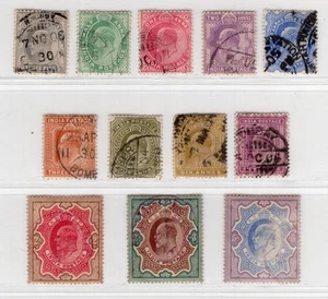 India 1902-09 Juego parcial KEVII - Usado - Sc# 60-68,71-73 SCV $85,55 - Imagen 1 de 3