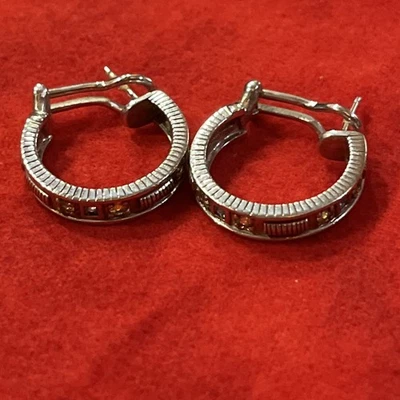 JUDITH RIPKA 纯银设计耳钉 (2) — 第 1/4 张图片