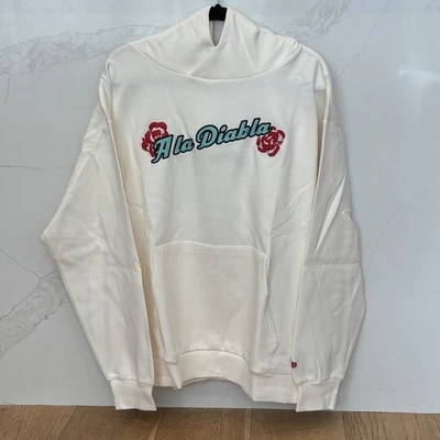 New Era Diablos Rojos Del México Hombre’s Sudadera con Capucha Sudadera L Flores Marfil Foto 1 de 4