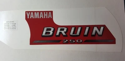 NUEVO EMBLEMA ORIGINAL YAMAHA 1P0-F1781-00 1 2005 Bruin YFM250BT Foto 1 de 4