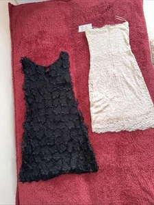 Zara Floral Cream And Black Dress Combo - Picture 1 of 9