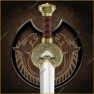 Herugrim Sword of King Theoden réplica de aço inoxidável LOTR exibição de colecionador - Imagem 1 de 4