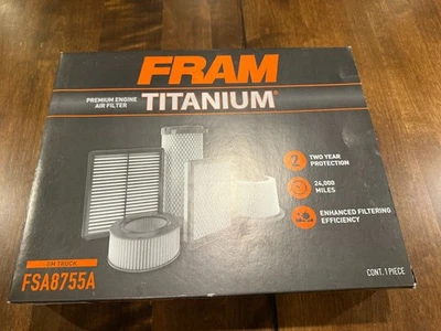 Nuevo filtro de aire de titanio FRAM camión GM FSA8755A AC Delco A3181C repuesto Foto 1 de 4