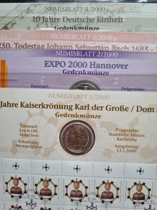 Numisblätter 2000 4x, mit 4x10DM Münze - Bild 1 von 5