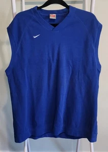 De Colección Nike Equipo Suéter Chaleco Para Hombres XL Azul Marino Pullover Golf Swoosh Golf Años 90 - Imagen 1 de 13