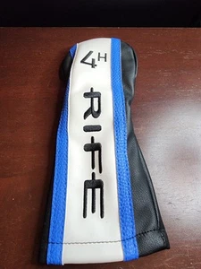 NEW Rife Black/Blue/White 4H Hybrid Rescue Headcover Golf Head Cover - Picture 1 of 2