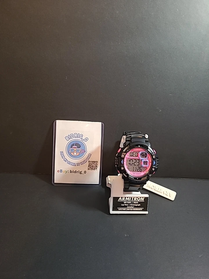 Armitron Sport Men's Digital Chronograph Resin Strap Watch 40/8309 Big WTch