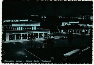 CHIANCIANO TERME - SIENA - PIAZZA ITALIA - NOTTURNO - VIAGG. -3680- - Picture 1 of 1