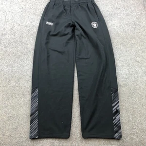 Oakland Raiders Sweatpants Youth Large Black Graphic Spell Out Logo Under Armour - Picture 1 of 9