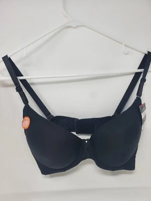 Angelina Underwire Full Coverage Bra Molded Cups Padded New Black Size 40C - Image 1 of 4