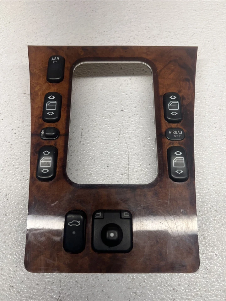 Mercedes-Benz W210 E430 1996-2002 sedán palanca de cambios bisel madera grano Foto 1 de 4