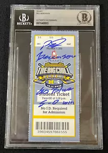 Boleto Beckett Big Chill de los Michigan Wolverines Red Berenson firmado e inscrito - Imagen 1 de 2