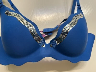 VICTORIA SECRET VERY SEXY PUSH UP CAMOUFLAGE LINED-SEQUINS EDGE~CLUB BRA NWT$45 - Image 1 of 4