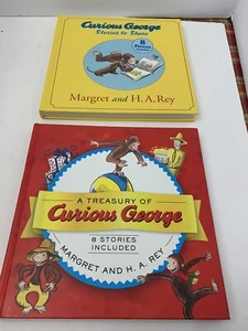 Curious George Hardback Books Set Of 2 . 8 Stories Each Book 2004 - Bild 1 von 10