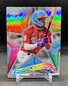 2022 Topps Chrome Future Stars Jazz Chisholm Jr #FS-12 - Miami Marlins SP INSERT - Picture 1 of 2