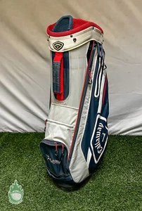 Used Callaway CHEV 14 Way Golf Cart Bag Red/White/Blue Las Vegas National - Picture 1 of 8