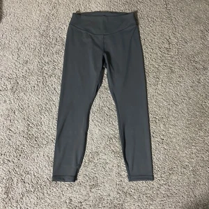 Lululemon Size 10 Wunder Under SmoothCover High Rise 25" Inseam Graphite Grey - Picture 1 of 6