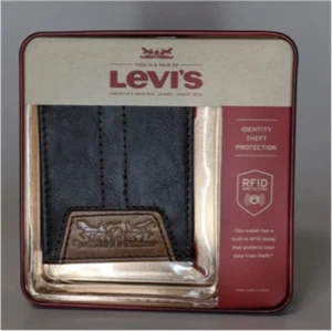 Cartera Levi's RFID Protección contra Robo de Identidad Triple 31LV160016 - Marrón - Imagen 1 de 2