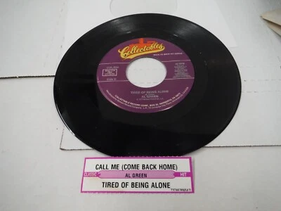 7" 45 RPM NOS unplayed Al Green Call me / Tired of Being Alone - Image 1 of 2