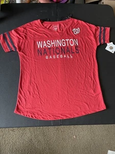 MLB Washington Nationals Damen Campus Lifestyle T-Shirt X-Small neu mit Etikett rot Baseball - Bild 1 von 2