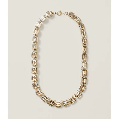 NUEVO Ann Taylor LOFT Hermoso Lujoso Conjunto Galería Cristal Oro Brillo Collar Foto 1 de 3