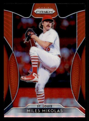 2019 Panini Prizm Prizms Red #26 Miles Mikolas - Image 1 of 2