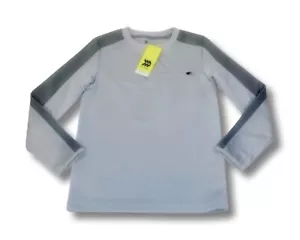 All in Motion Jungen zusammengesetztes Sweatshirt mit Rundhalsausschnitt silberfarbenes Oberteil - neu mit Etikett - Gr: S (6/7) - Bild 1 von 7