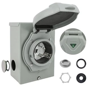 SVNR 50 AMP Generator Inlet Box, NEMA SS 2-50P, Generator Power Inlet Box, 125/... - Bild 1 von 9