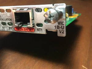 WIC-1B-U V2 - Tarjeta de interfaz WAN genuina Cisco 1 puerto IDSN BRI U V2 - Imagen 1 de 12