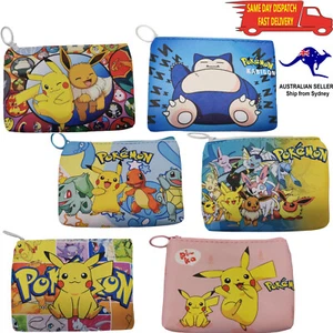 Kids Children Boys Girls Tri-Fold Purse Wallet Pokemon Gift idea carton anime - Picture 1 of 14