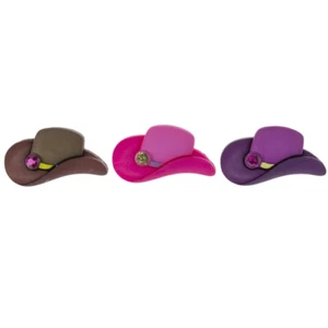 Cowboy-Cowgirl Hat Shank Novelty Buttos/DIY Sewing supplies/Doll Making - Picture 1 of 4