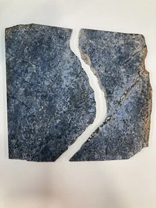 Blue Dumortierite Quartz Slabs- 4 1/2" X 4 3/4"- Rough - Cabbing - Geology - Picture 1 of 5