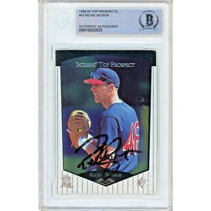 1998 SP Top Prospects #43 Richie Sexson Signed Card AUTO Beckett Slab RC Indians - Picture 1 of 5