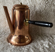 Vintage Coppercraft Guild Copper Tin Lined Tea/Coffee Pot with Black Wood Handle