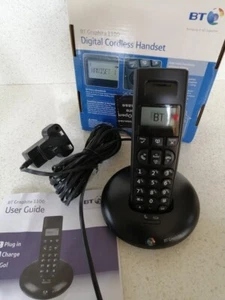 BT Graphite 1100 Digital Cordless Telephone Black Caller Display Redial Function - Zdjęcie 1 z 4