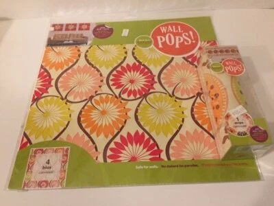 Настенные палочки! Настенное искусство Peel Stick & Move Decor 4 блока и 1 полоса новый продавец из США - Изображение 1 из 4