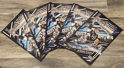 Lot of 5 Dustin Brown #23 LA Kings “All-Time Leader In Games Played” Posters Cover
