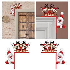 1PC Santa Clau Christmas Door Corner Decoration DIY Stitching Creatives Home