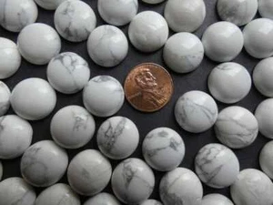 AAA quality Howlite round shape calibrated loose gemstone 3mm-20mm - Picture 1 of 7