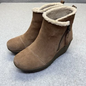 Botas Skechers Para Mujer 7 Gamuza Cuero Paralela Cremallera Cuña Botines Zapatos - Imagen 1 de 9