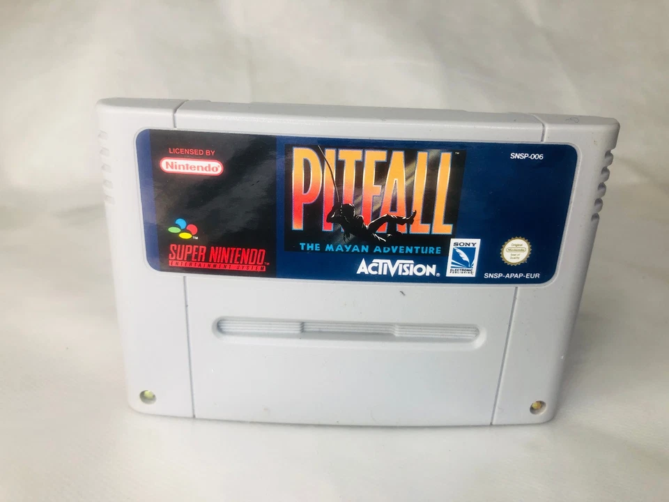 Video Game Pitfall The Mayan Adventure SNES Super Nintendo Cart Obly Vintage - Image 1 of 3