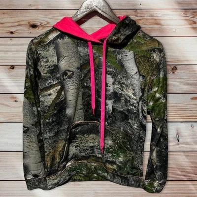 Mossy Oak Camo Hoodie Size Small - Image 1 of 4