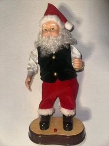 Hip Swinging Santa Claus Coming to Town 1998 Vintage Animated Dancing Santa getestet - Bild 1 von 4