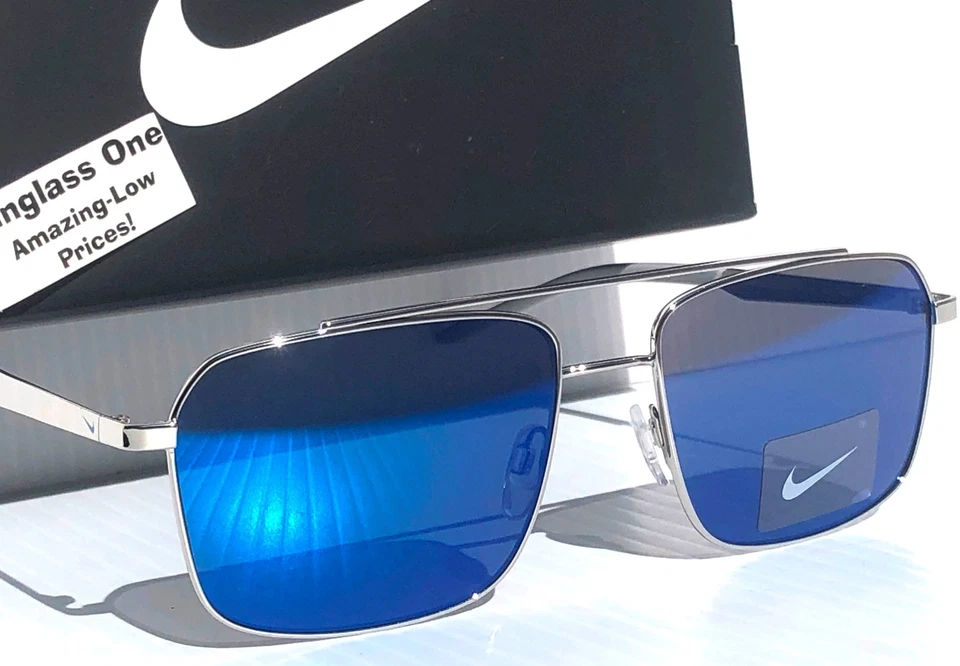 Nike NIKE TRAVELER STRIKE IB3676X 032 Silver/Blue Mirror 58-17-145 Sungla...