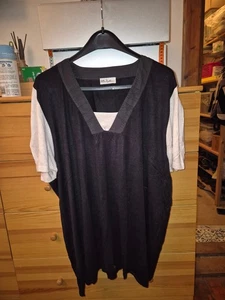 Ulla Popken Pulli schwarz weiß - Bild 1 von 2