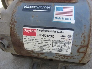 Dayton 4K123C 115/208-230V 1/2 Hp 1725 Rpm Motor, Used - Picture 1 of 5