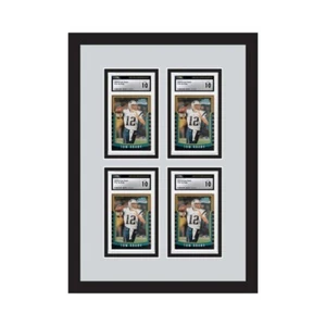Graded Card Display Frame 4 Card Wall Mount Frame for CGC BGS PSA Graded Cards - Picture 1 of 3