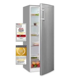Exquisit Vollraumkühlschrank KS320-V-H-040E inoxlook | 242 l Nutzinhalt - Bild 1 von 9