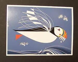 Charles/Charley Harper Notecards "Il nome è Puffin" confezione da 4 con buste - Foto 1 di 2