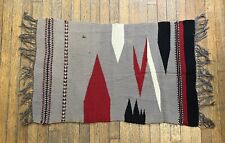 Native American Southwest Style Rug Wall Decor, Light Purple/Red, 25" X 15.5"